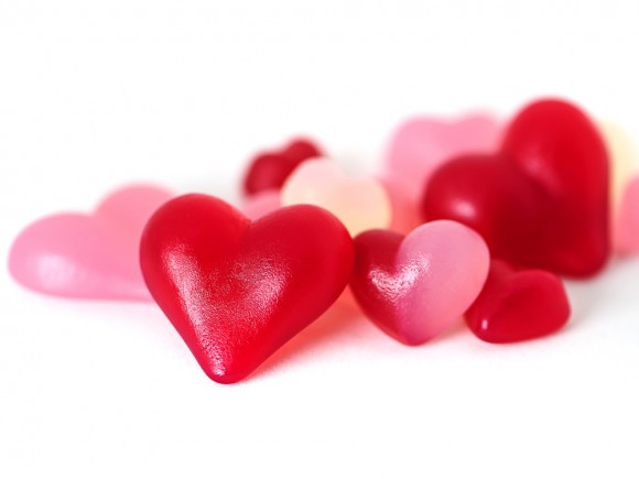 Stärke-Herzen-Mischung